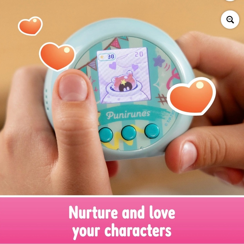 Punirunes Interactive Digital Pet Toy NEW Pink Virtual Pet - Picture 8 of 16